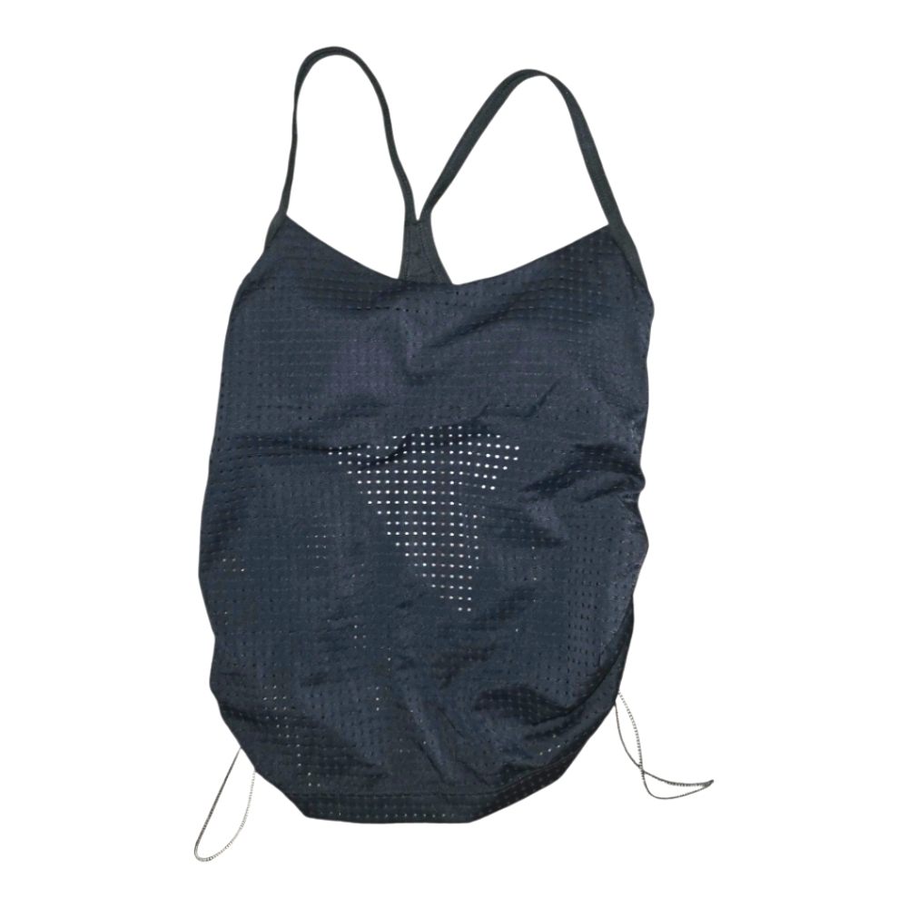 NWT Nike Swim Top Black Small Mesh Convertible